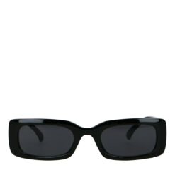 Zwarte rechthoekige zonnebril (Maat Onesize)